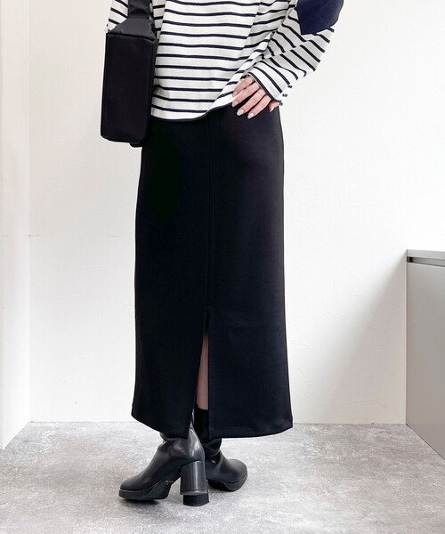 fredy emue（フレディエミュ）の「《セットアップ対応》ダンボールニットスカート（スカート・レディース・グレー/ブラック・38/36）」の18枚目の写真