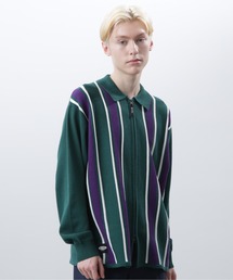MANASTASH | MANASTASH/マナスタッシュ/MCA STRIPE ZIP KNIT/ストライプジップニット(ニット/セーター)