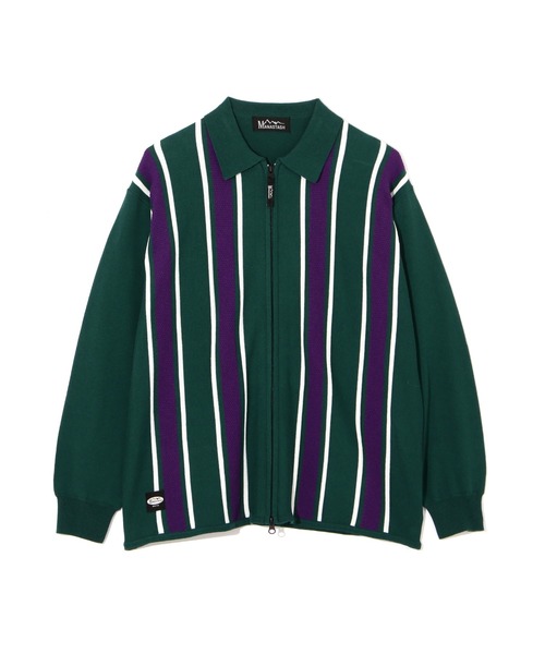 MANASTASH(マナスタッシュ)の「MANASTASH/マナスタッシュ/MCA STRIPE ZIP KNIT/ストライプジップニット(ニット/セーター・メンズ・ネイビー/グリーン/ブラック・XL/L/M/S)」の14枚目の写真