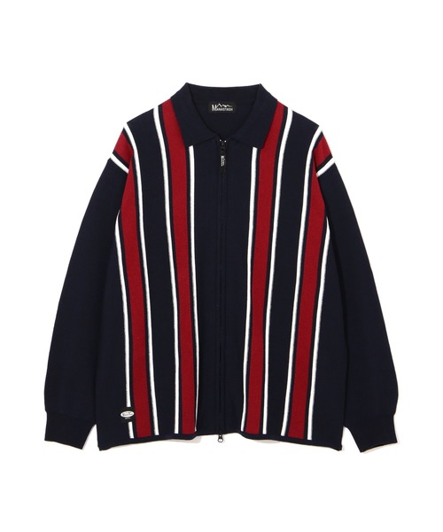 MANASTASH(マナスタッシュ)の「MANASTASH/マナスタッシュ/MCA STRIPE ZIP KNIT/ストライプジップニット(ニット/セーター・メンズ・ネイビー/グリーン/ブラック・XL/L/M/S)」の15枚目の写真