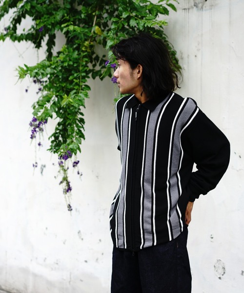 MANASTASH(マナスタッシュ)の「MANASTASH/マナスタッシュ/MCA STRIPE ZIP KNIT/ストライプジップニット(ニット/セーター・メンズ・ネイビー/グリーン/ブラック・XL/L/M/S)」の17枚目の写真