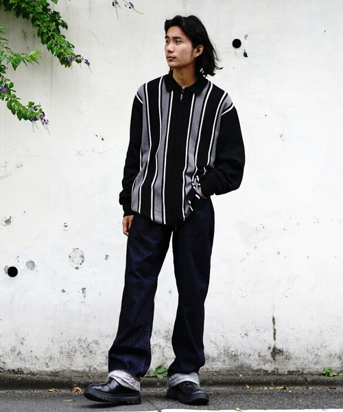 MANASTASH(マナスタッシュ)の「MANASTASH/マナスタッシュ/MCA STRIPE ZIP KNIT/ストライプジップニット(ニット/セーター・メンズ・ネイビー/グリーン/ブラック・XL/L/M/S)」の19枚目の写真