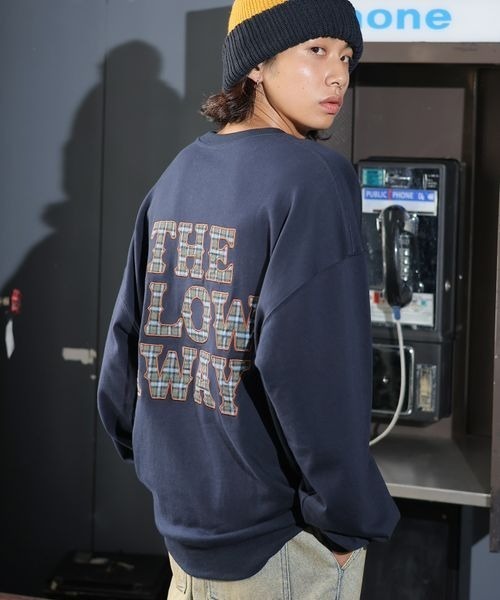 PBLIM（ページボーイリム）の「PBLIM/チェックロゴスウェット（スウェット・レディース・グレー/グリーン/ネイビー・LARGE/MEDIUM）」の3枚目の写真