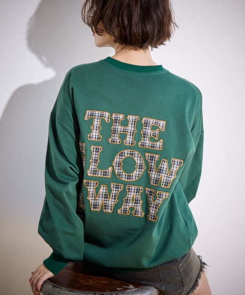 PBLIM（ページボーイリム）の「PBLIM/チェックロゴスウェット（スウェット・レディース・グレー/グリーン/ネイビー・LARGE/MEDIUM）」の2枚目の写真