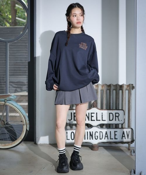 PBLIM（ページボーイリム）の「PBLIM/チェックロゴスウェット（スウェット・レディース・グレー/グリーン/ネイビー・LARGE/MEDIUM）」の10枚目の写真