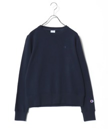 Champion（チャンピオン）の「Champion（チャンピオン）ワンポイントロゴ刺繍クルーネックスウェットトレーナー レディース/長袖プルオーバー（スウェット・メンズ）」