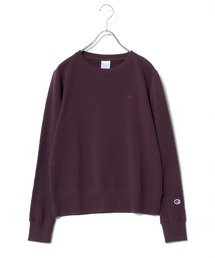 Champion(チャンピオン)ワンポイントロゴ刺繍クルーネックスウェットトレーナー レディース/長袖プルオーバー