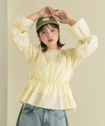 KBF | 2WAYチュールドッキングブラウス(シャツ/ブラウス)