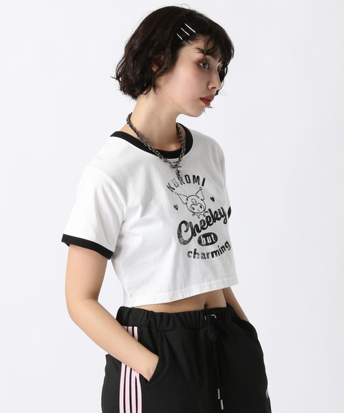 PAGEBOY(ページボーイ)の「<クロミ>コンパクトリンガーT(Tシャツ/カットソー・レディース・ブラック/オフホワイト・FREE)」の6枚目の写真