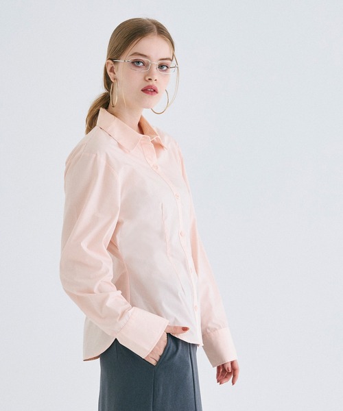 ブラウス シャツ ウエストシェイプコットンシャツ レディース NOBLE｜ウエストシェイプコットンシャツ | Rakuten Fashion(楽天