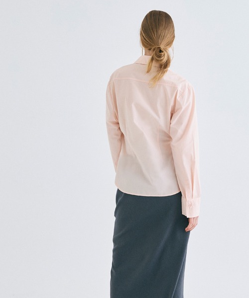 coca(coca)(コカ)の「【WEB限定セール】ウエストシェイプシャツ(シャツ/ブラウス・レディース・ピンク/ホワイト・L/M)」の6枚目の写真