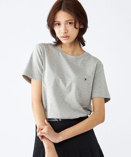 オンライン限定】トミーヒルフィガー ワンポイントロゴクルーネック