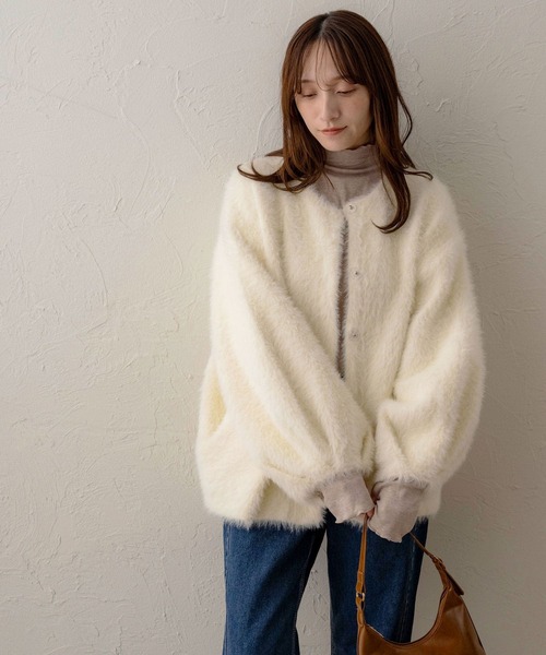 nananamoe ファーコート　シャギーニットコート nananamoe ファーコートシャギーニットコート