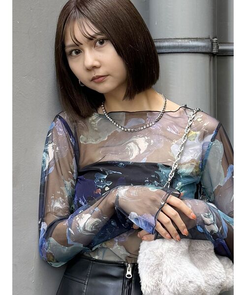 MURUA（ムルーア）の「チェーンMIXビジューネックレス（ネックレス・レディース・シルバー/ゴールド・FREE）」の9枚目の写真