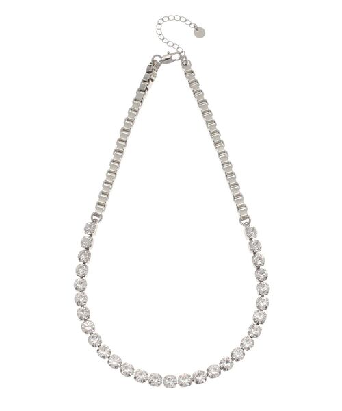 MURUA（ムルーア）の「チェーンMIXビジューネックレス（ネックレス・レディース・シルバー/ゴールド・FREE）」の17枚目の写真