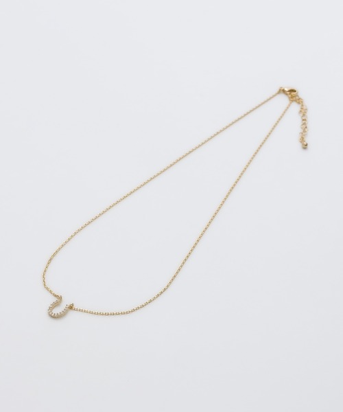 ciite'(シーテ)の「ホ-スシュービジューネックレス(ネックレス・レディース・ゴールド/シルバー/ピンクゴールド・FREE)」の4枚目の写真