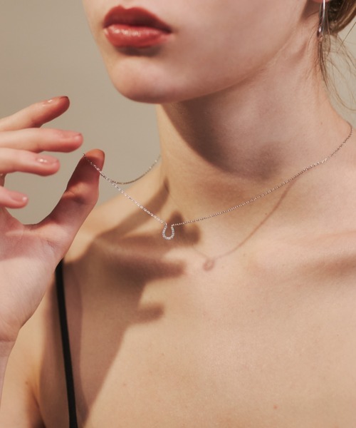 ciite'(シーテ)の「ホ-スシュービジューネックレス(ネックレス・レディース・ゴールド/シルバー/ピンクゴールド・FREE)」の17枚目の写真