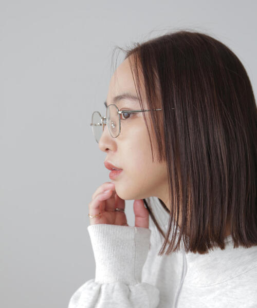 FREE'S MART（フリーズマート）の「◆細フレームサングラス（サングラス・レディース・ホワイト/ブラック・ﾌﾘ-）」の7枚目の写真