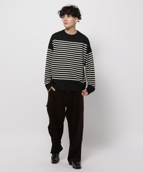 ORCIVAL（オーシバル）の「【ORCIVAL(オーシバル)】クルーネックプルオーバー（ニット/セーター・メンズ・オレンジ/ブラック/オフホワイト・MEDIUM）」の6枚目の写真