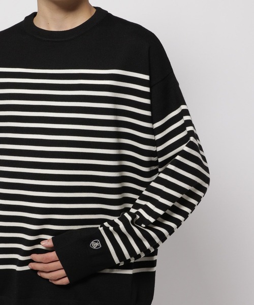 ORCIVAL（オーシバル）の「【ORCIVAL(オーシバル)】クルーネックプルオーバー（ニット/セーター・メンズ・オレンジ/ブラック/オフホワイト・MEDIUM）」の15枚目の写真