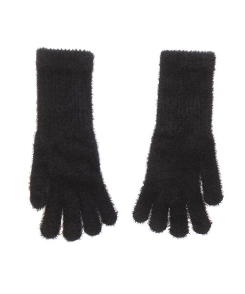 EATME（イートミー）の「シャギーニット手袋（手袋・レディース・ブラック・FREE）」の3枚目の写真