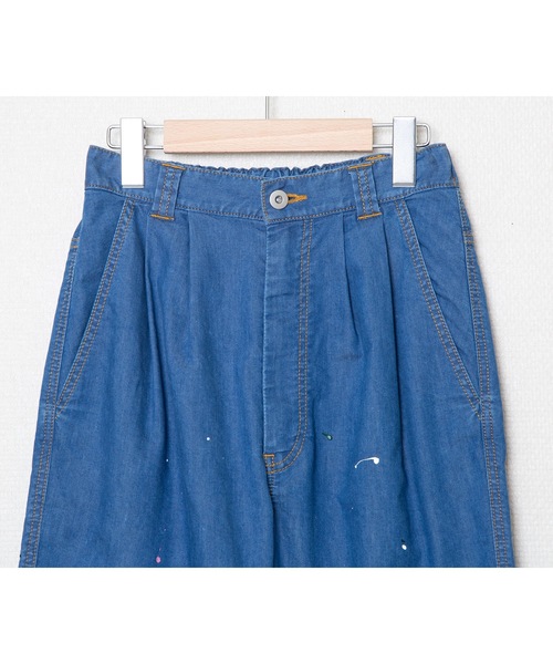 bedsidedrama（ベットサイドドラマ）の「COOLMAX Painter Two Tuck Jeans（デニムパンツ・レディース・ブルー/インディゴブルー・1/2）」の9枚目の写真