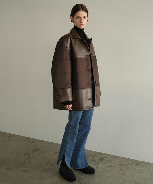 早い者勝ちCLANE LEATHER SWITCHING OVER JACKET CLANE(クラネ) LEATHER SWITCHING OVER JACKET - COLDBECK