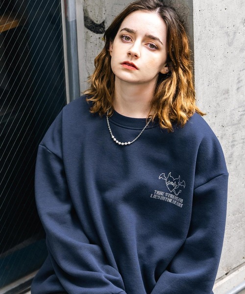 【新品未使用品】レイロウ the laylow 裏起毛 スウェット Mサイズ Champion チャンピオン レディース トレーナー 12oz 厚手 大きいサイズ