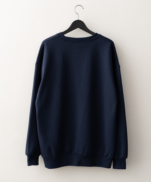 ストーンロゴ ブラック オーバーサイズスウェット ワンフォークロージング 1111clothing オーバーサイズ