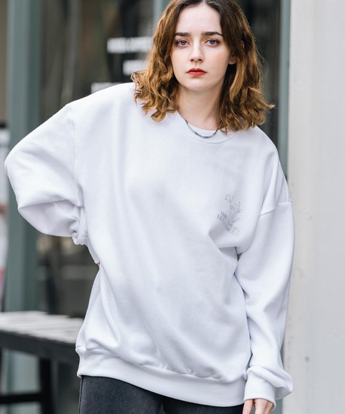 stone  スウェット裏起毛M スウェット 裏起毛 ラインストーン[品番：OE000008360]｜Rocky Monroe