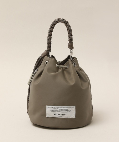 niko and...（ニコアンド）の「【WILLIAM B.ELIOTT】巾着2WAYショルダーバッグ（ショルダーバッグ・レディース・ブラック/カーキ・0）」の4枚目の写真