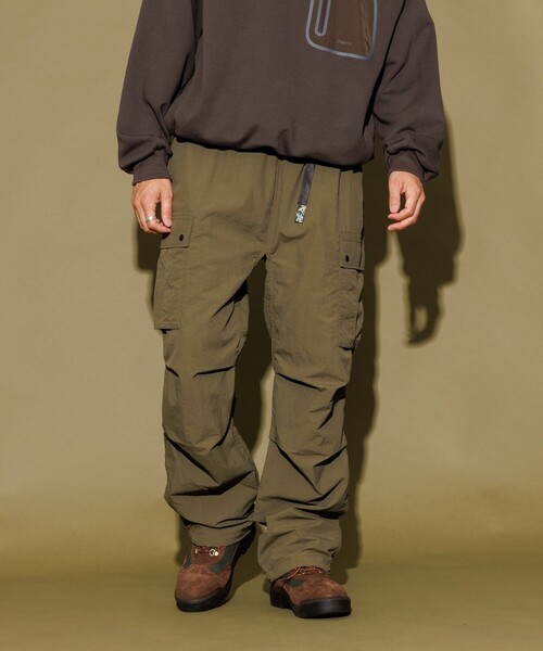 【earthy_】撥水/防油　ナイロンボリュームカーゴパンツ earthy（アーシー）の「【earthy_】ナイロンボリュームカーゴ