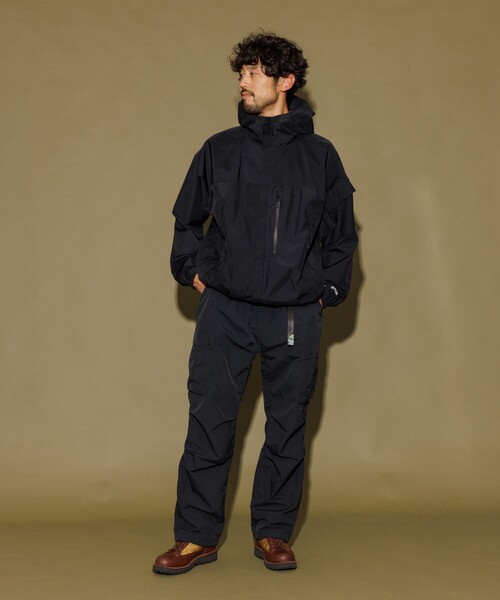 新品 intimite 撥水カーゴパンツ ブラック セール】ユーティリティ リラックスフィット ウェービングベルト