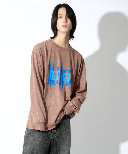 Art Logo Print L/S Tee（Tシャツ/カットソー）｜mindseeker（マインドシーカー）
