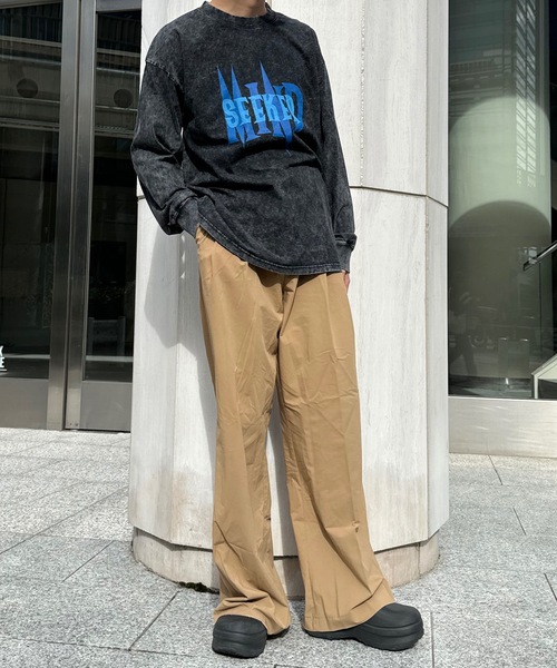 Art Logo Print L/S Tee（Tシャツ/カットソー）｜mindseeker（マインドシーカー）