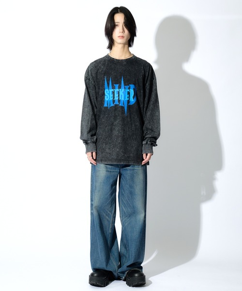 Art Logo Print L/S Tee（Tシャツ/カットソー）｜mindseeker（マインドシーカー）