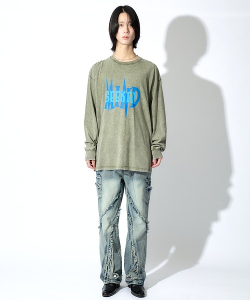 Art Logo Print L/S Tee（Tシャツ/カットソー）｜mindseeker（マインドシーカー）