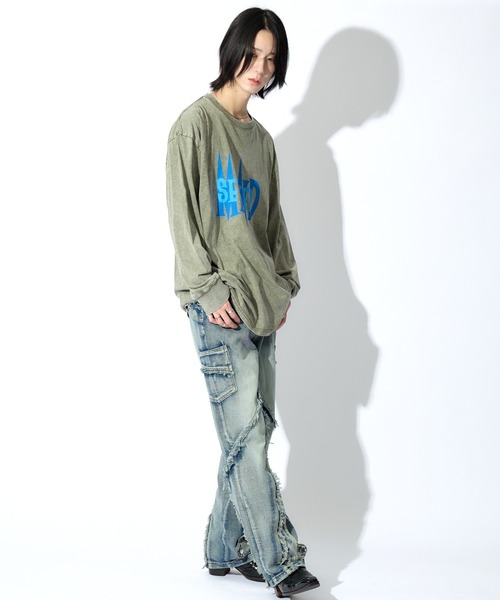 Art Logo Print L/S Tee（Tシャツ/カットソー）｜mindseeker（マインドシーカー）