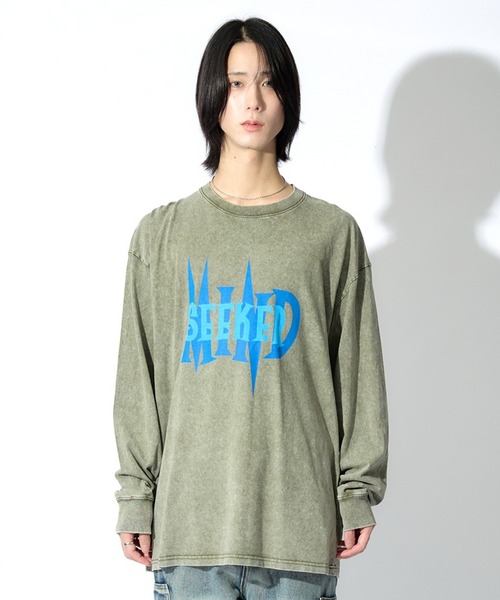 Art Logo Print L/S Tee（Tシャツ/カットソー）｜mindseeker（マインドシーカー）