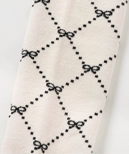 apres les cours(アプレレクール)の「リボン・ハート柄タイツ(タイツ/ストッキング・キッズ・アイボリー/ネイビー・90/100/110/120/140)」の9枚目の写真