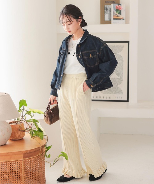 【DRESSTERIOR】フリルパンツ（新品未使用） AMBIDEX Store △〇ブロード レースピンタック フリルパンツ(F