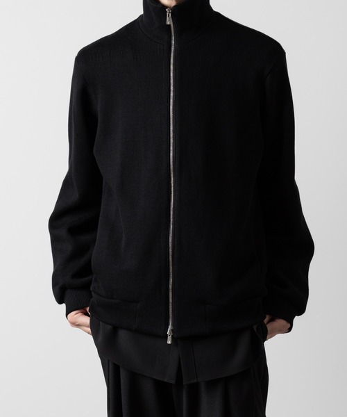 STAND COLLAR ZIP CARDIGAN（カーディガン/ボレロ）｜ato（アトウ）