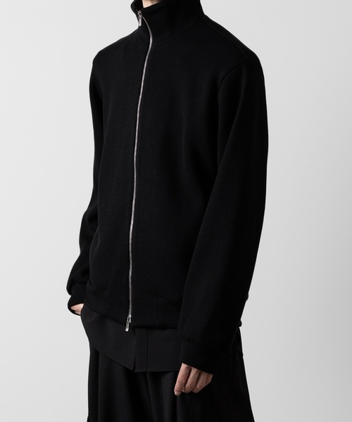 STAND COLLAR ZIP CARDIGAN（カーディガン/ボレロ）｜ato（アトウ）