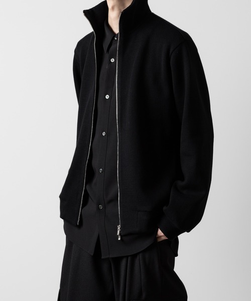 STAND COLLAR ZIP CARDIGAN（カーディガン/ボレロ）｜ato（アトウ）