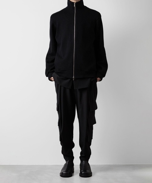 STAND COLLAR ZIP CARDIGAN（カーディガン/ボレロ）｜ato（アトウ）