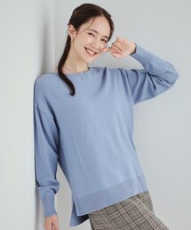 SHOO・LA・RUE | 【洗える/静電気が起こりにくい】もちもちボートネック風ニット(ニット/セーター)