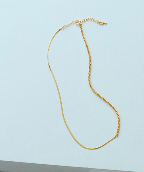 ADAM ET ROPE'(アダムエロペ)の「LES BIJOUX コンビチェーンネックレス(ネックレス・レディース・シルバー/ゴールド・FREE)」の2枚目の写真