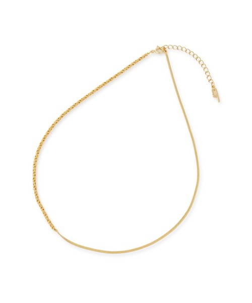 ADAM ET ROPE'(アダムエロペ)の「LES BIJOUX コンビチェーンネックレス(ネックレス・レディース・シルバー/ゴールド・FREE)」の5枚目の写真