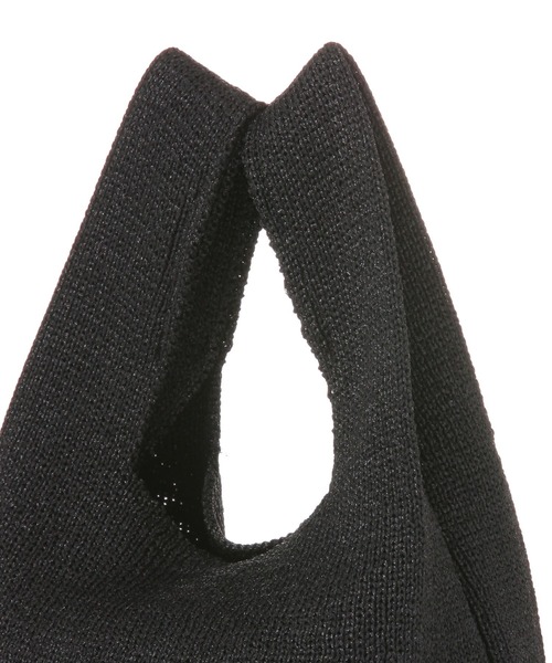 BAYFLOW(ベイフロー)の「グリッターニットバッグ(ハンドバッグ・レディース・ライトグレー/イエロー/ブラック・0)」の10枚目の写真