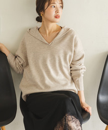 Noble | 《追加》接結タック編みフードプルオーバー2(ニット/セーター)